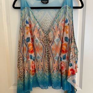 Grecian goddess shirt coverup